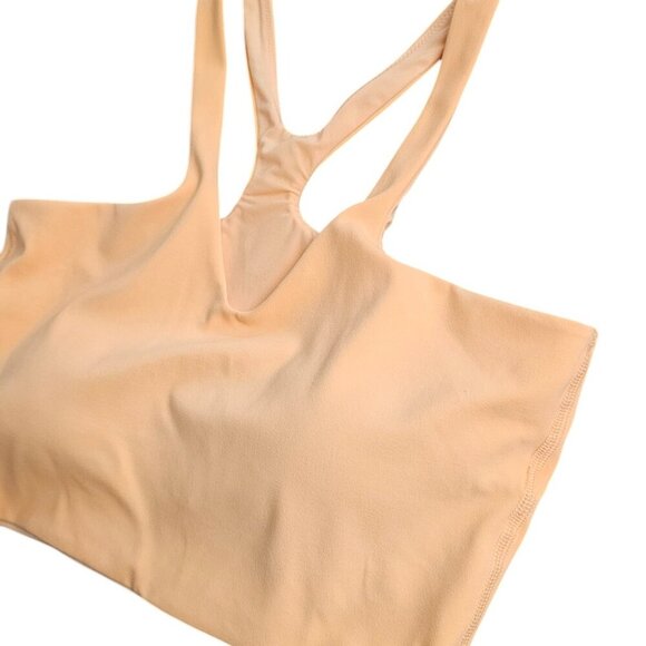 Lululemon Bend This V and Racer Bra *Light Support, A-C Cups Peach Bellini, S/M - Picture 4 of 6